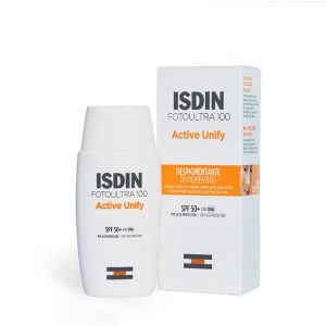 ضد آفتاب اکتیو یونیفای بی رنگ ISDIN با SPF50
