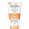 خرید ژل شستشوی ویتامین C سیمپل مدل Glow Facial Wash حجم 150 میل | روشن‌کننده و شاداب‌کننده پوست