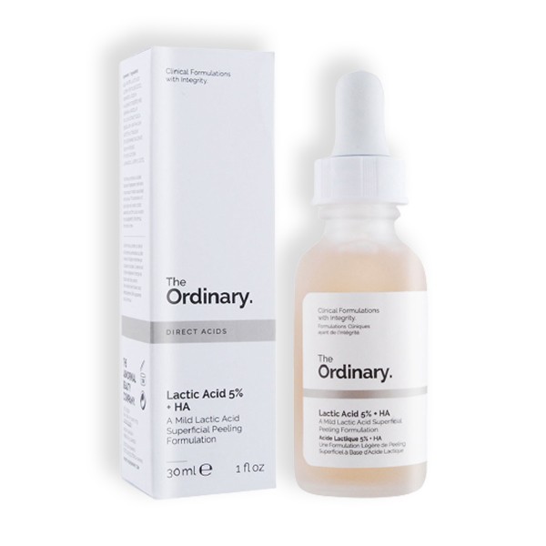 سرم لاکتیک اسید اوردینری The Ordinary Lactic Acid 5% + HA مناسب برای لایه‌برداری ملایم، روشن‌تر شدن پوست و بهبود بافت و شفافیت آن