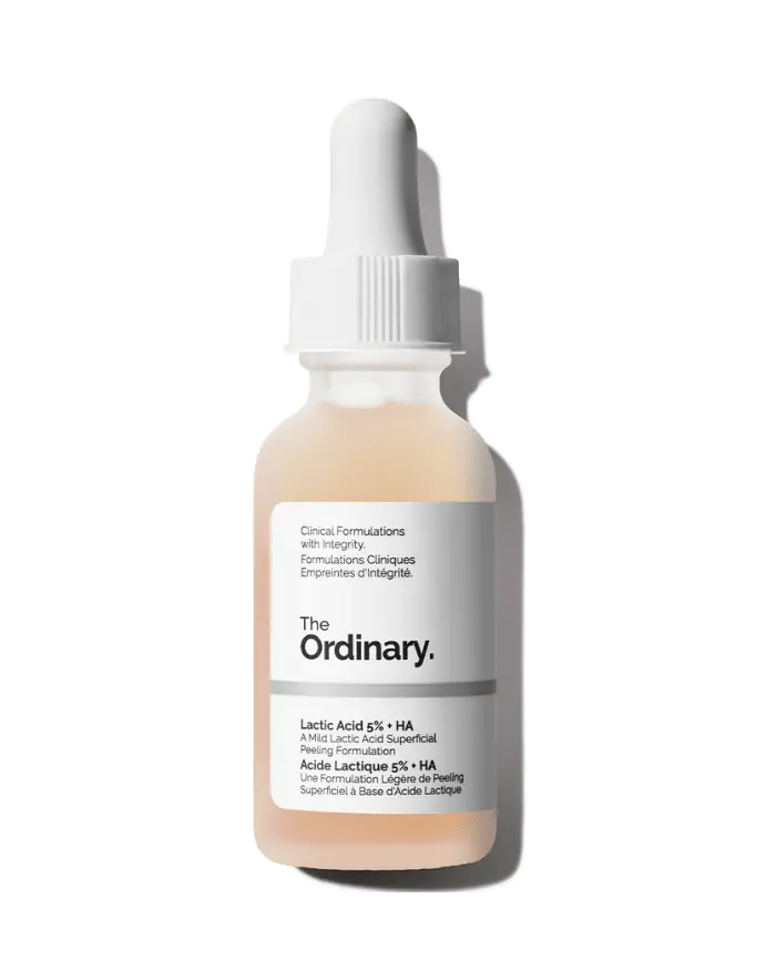 سرم لاکتیک اسید اوردینری The Ordinary Lactic Acid 5% + HA مناسب برای لایه‌برداری ملایم، روشن‌تر شدن پوست و بهبود بافت و شفافیت آن