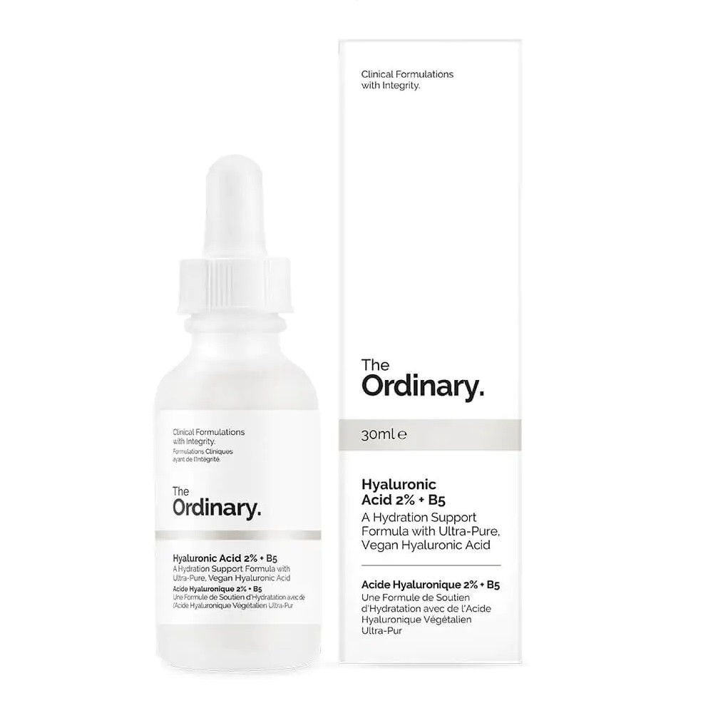 سرم هیالورونیک اسید اوردینری The Ordinary Hyaluronic Acid 2% + B5  مناسب برای آبرسانی عمیق، حفظ رطوبت و افزایش نرمی و لطافت پوست