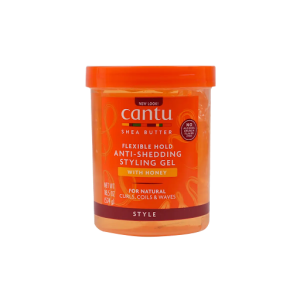 ژل حالت‌ دهنده و ضد ریزش مو عسل Cantu Flexible Hold – فرهایی نرم، خوش‌حالت و سالم