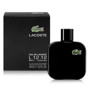 خرید ادکلن لاگوست Lacoste L.12.12 Noir مدل ال 12.12 نویر مشکی حجم 100 میل ادو تویلت با رایحه گرم و شیرین و ماندگاری بالا