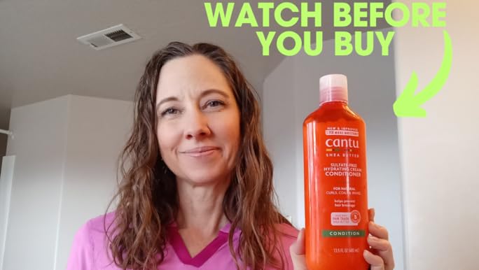 خرید نرم‌کننده و آبرسان موهای فر Cantu Shea Butter بدون سولفات – فرهایی نرم، درخشان و سالم